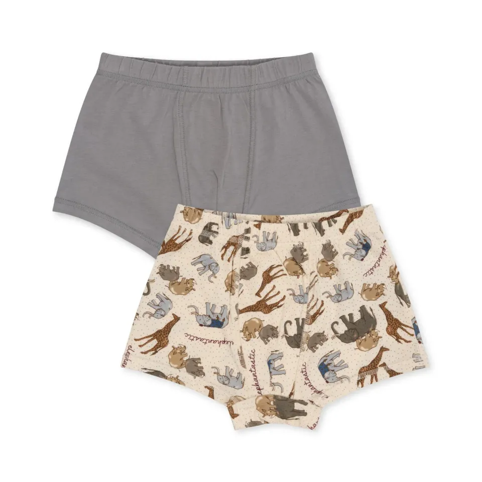 Konges Sløjd Basic boxers 2-pack elefantastic biokatoen