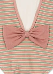 Konges Sløjd Bowwow badpak blush stripe met strik