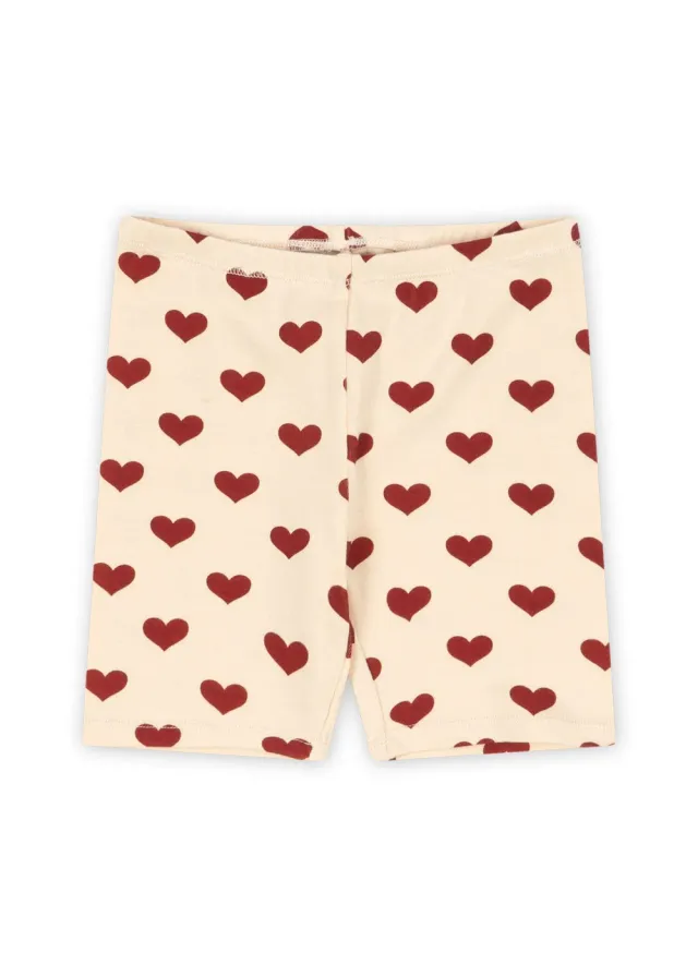 Konges Sløjd Classic Korte Legging Amour Rouge Biokatoen
