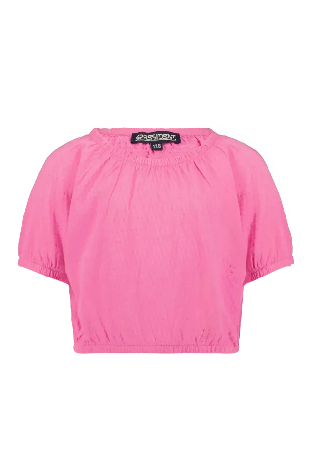 4President Lesly Mid Pink crop top roze