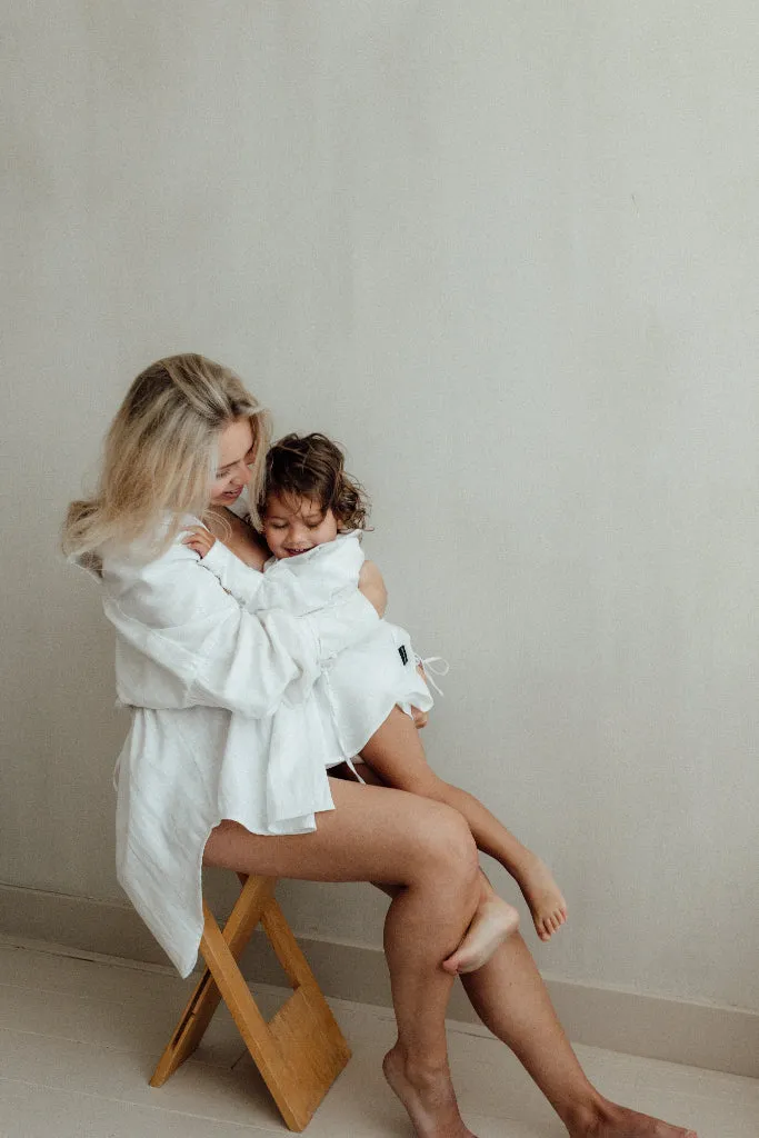 Louloúdi Mommy & Me jurk linnen bruin 1-3Y
