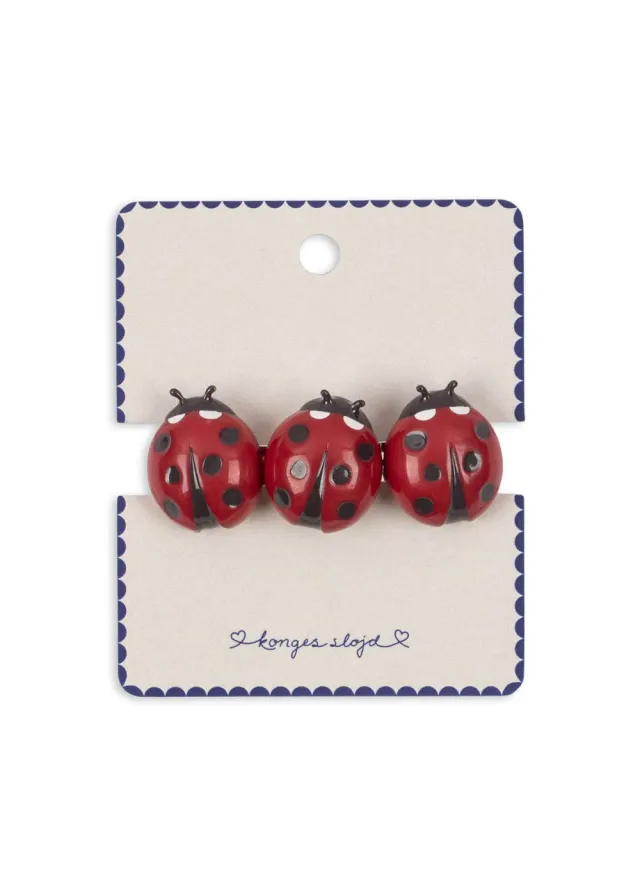 Konges Sløjd Ladybug haarspeldjes lieveheersbeestje