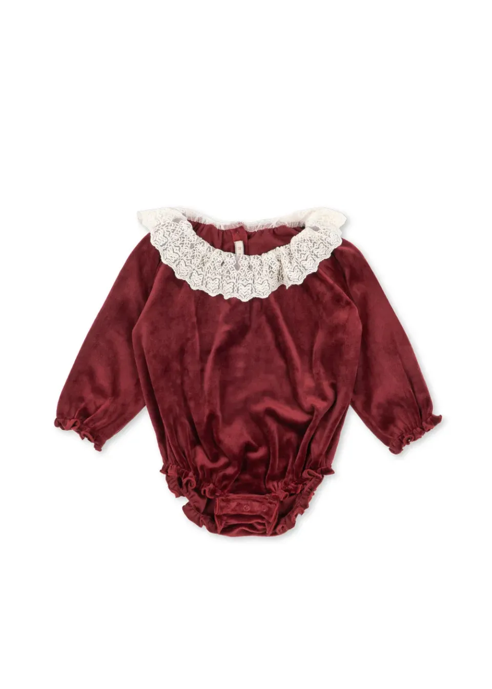 Konges Sløjd Venola Romper red dahlia velours
