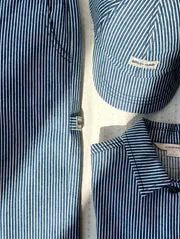 Konges Sløjd Luc Overshirt blue stripe biokatoen