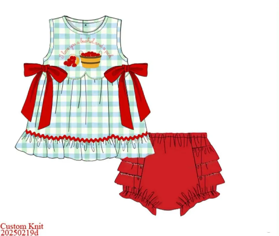 Busy Bee Smocks Bushel & Peck Bloomer Set meisjesset herfst