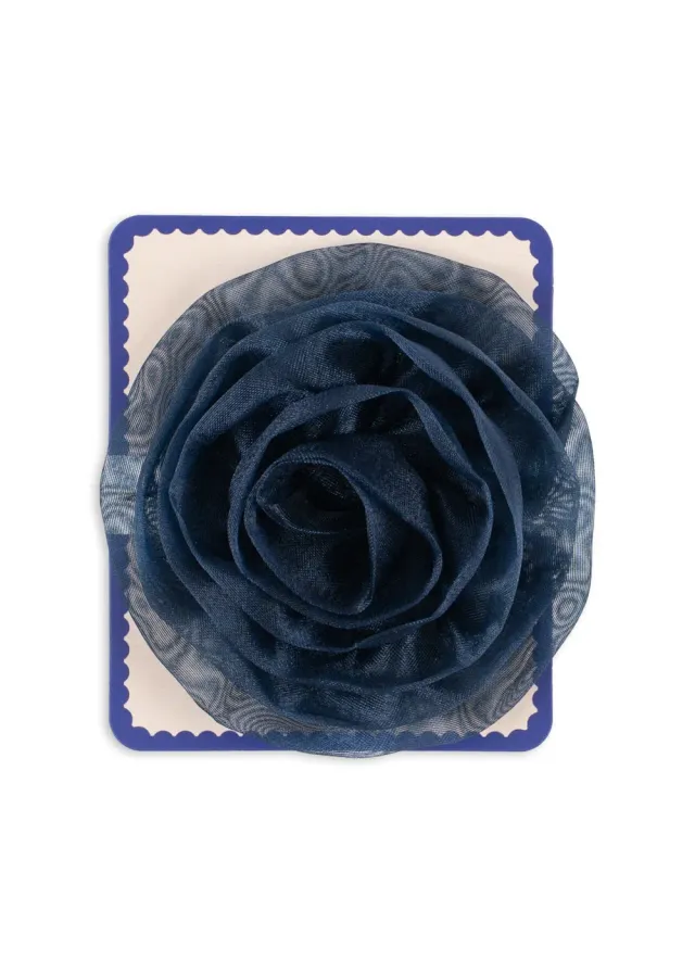 Konges Sløjd Tindra Haarclip navy roos 8 cm