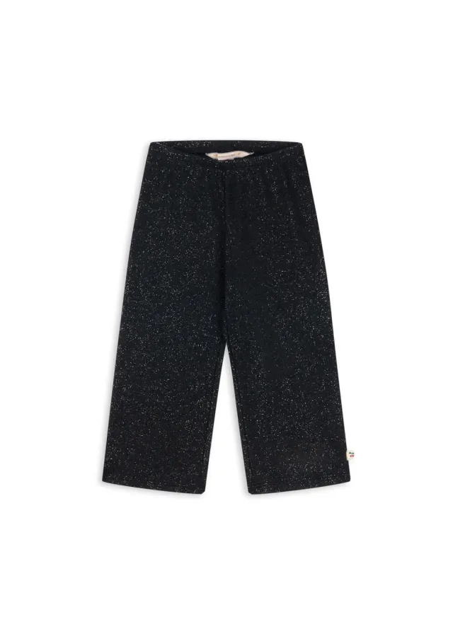 Konges Sløjd Roli flared broek zwart lurex