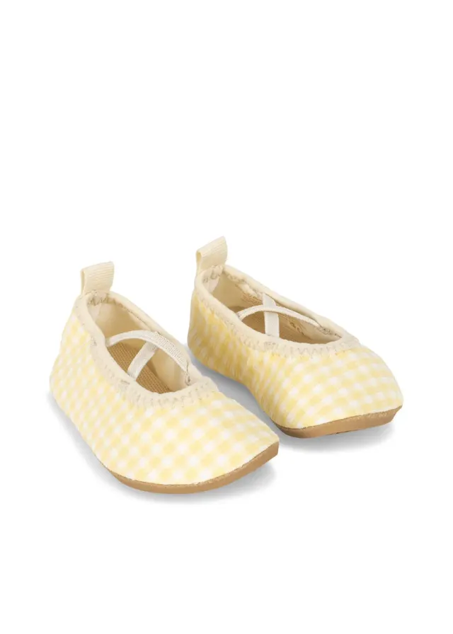 Konges Sløjd Etta zwemschoenen banana almond check UPF