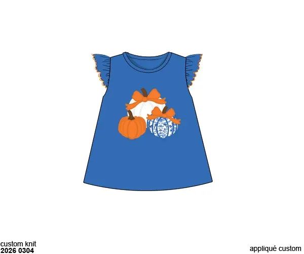 Busy Bee Smocks Chinoiserie Pumpkins shirt meisjes 2T herfst