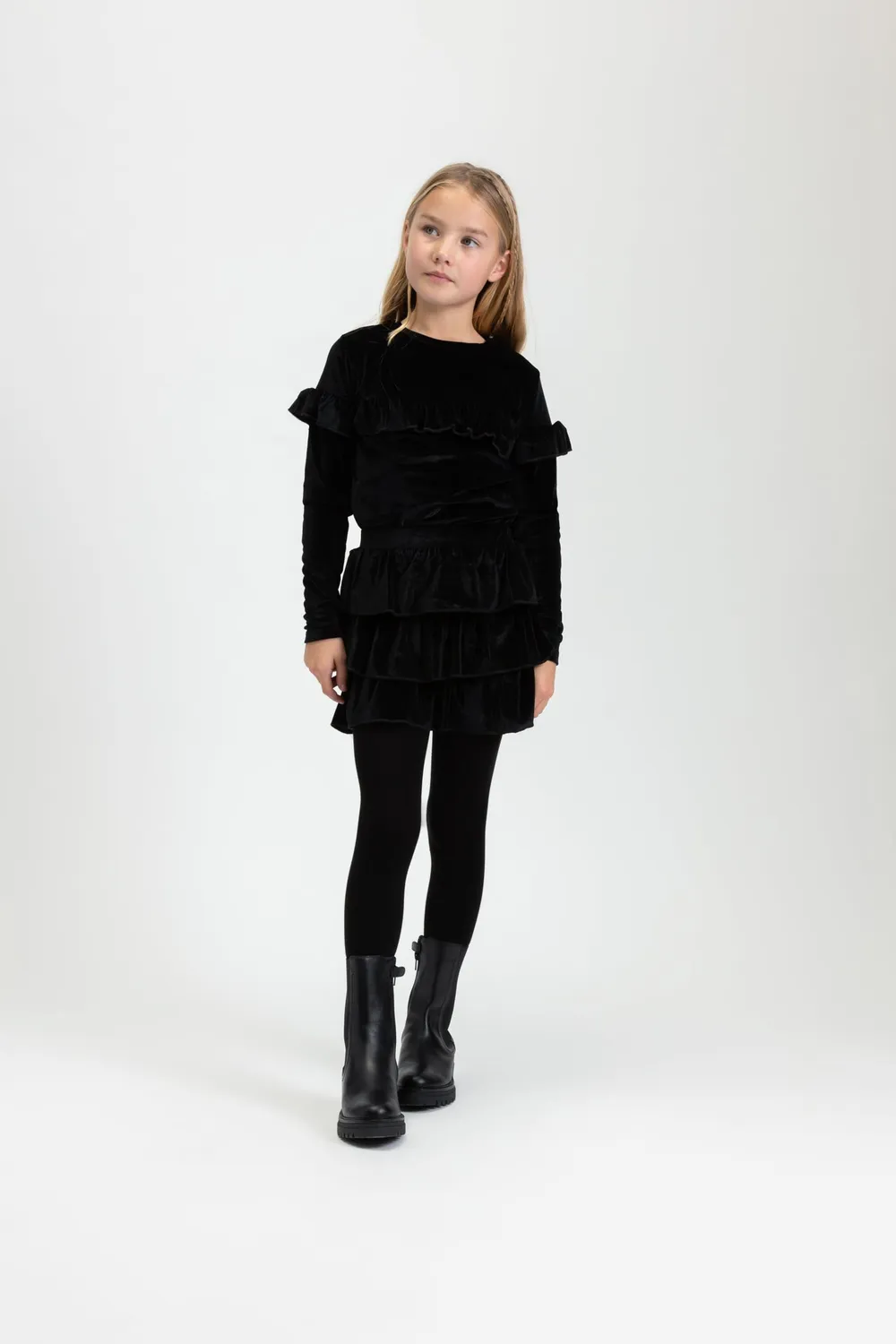 4President Alaina Dust Pink rok oudroze velvet