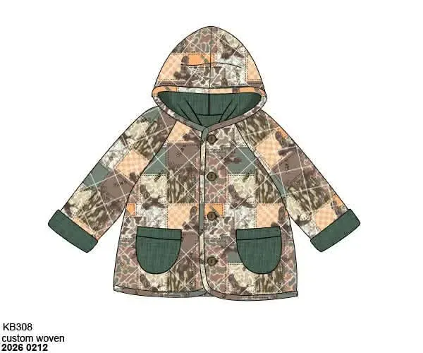 Busy Bee Smocks Camo Patchwork kinderjas jongens