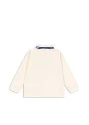 Konges Sløjd Florian Polo Antique White Lange Mouwen Biokatoen