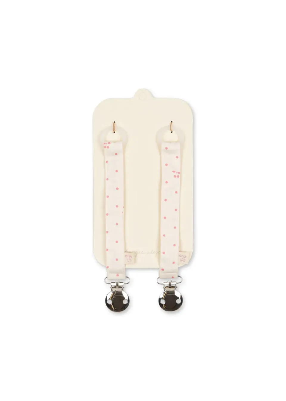 Konges Sløjd Speenkoord 2-Pack Cherry Dot Fopspeenclip