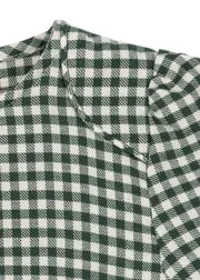 Konges Sløjd Foret jurk green check flanel