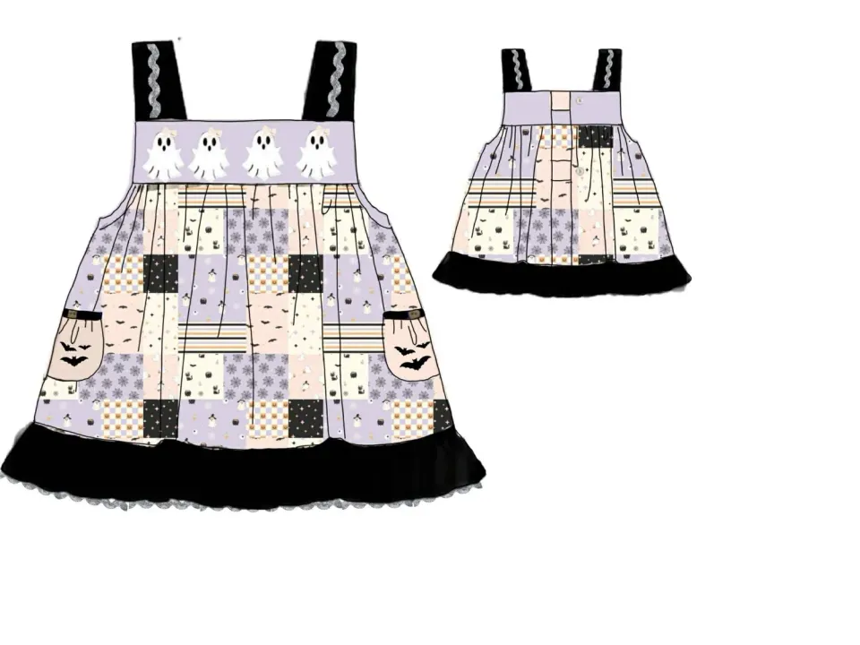 Busy Bee Spooky Patchwork shirt meisjes 9M katoen