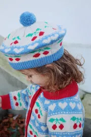 Konges Sløjd Belou vestje cherry stripe wolmix