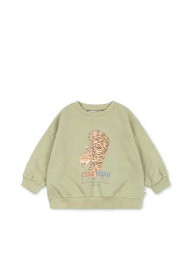 Konges Sløjd Lou sweater sage biologisch katoen