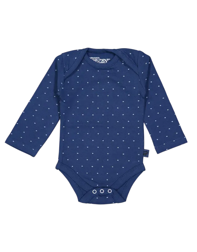 4PRESIDENT Skye romper Navy AOP katoen