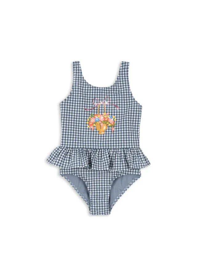 Konges Sløjd Soline badpak Vintage Indigo seersucker