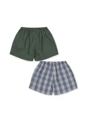 Konges Sløjd Verne korte broek 2-pack flint check
