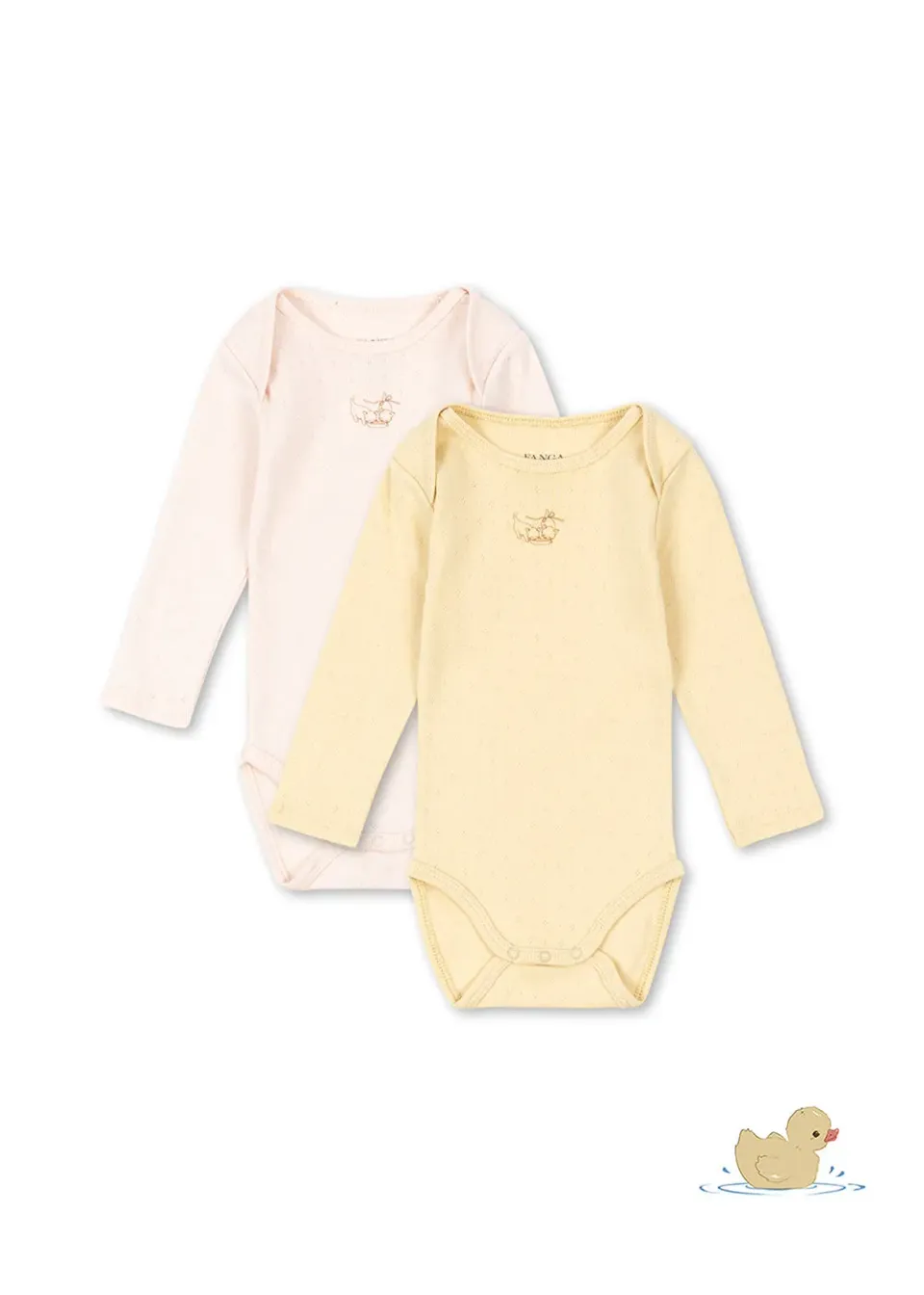 Konges Sløjd Perla Rompers 2-Pack LS Body – Biokatoen