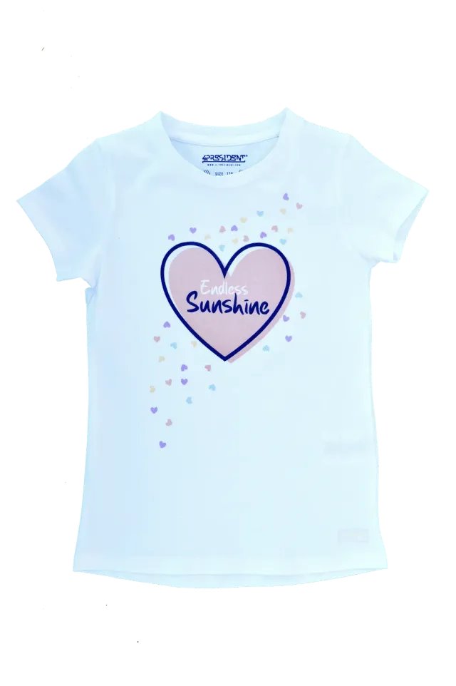 4PRESIDENT Sienna kindertop White wit katoen