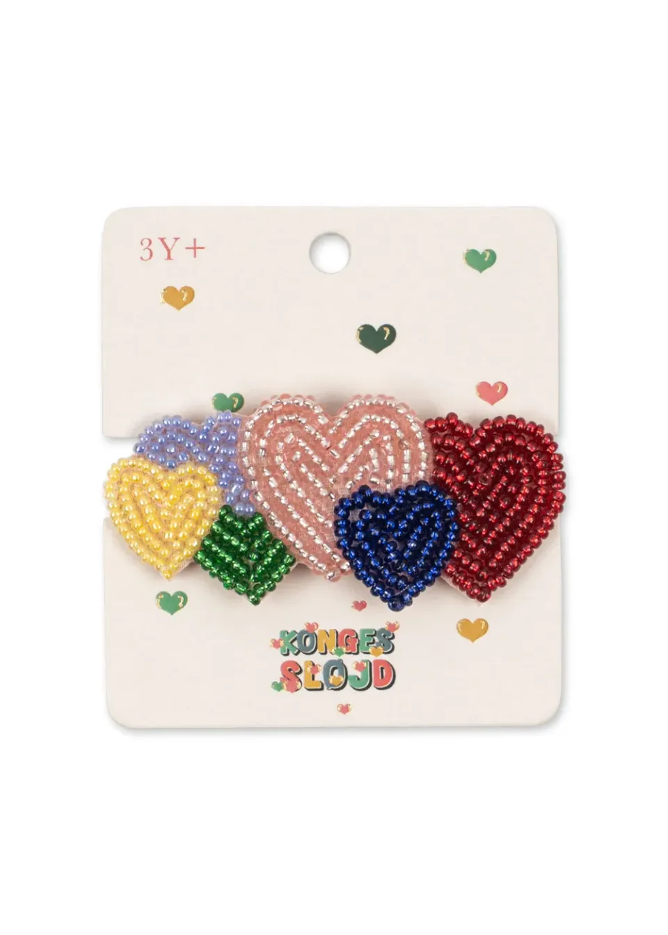 Konges Sløjd Coeur Haarclip Coeur Coloré Glas