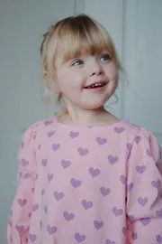 Konges Sløjd Drey Shirt longsleeve hortensia coeur biokatoen