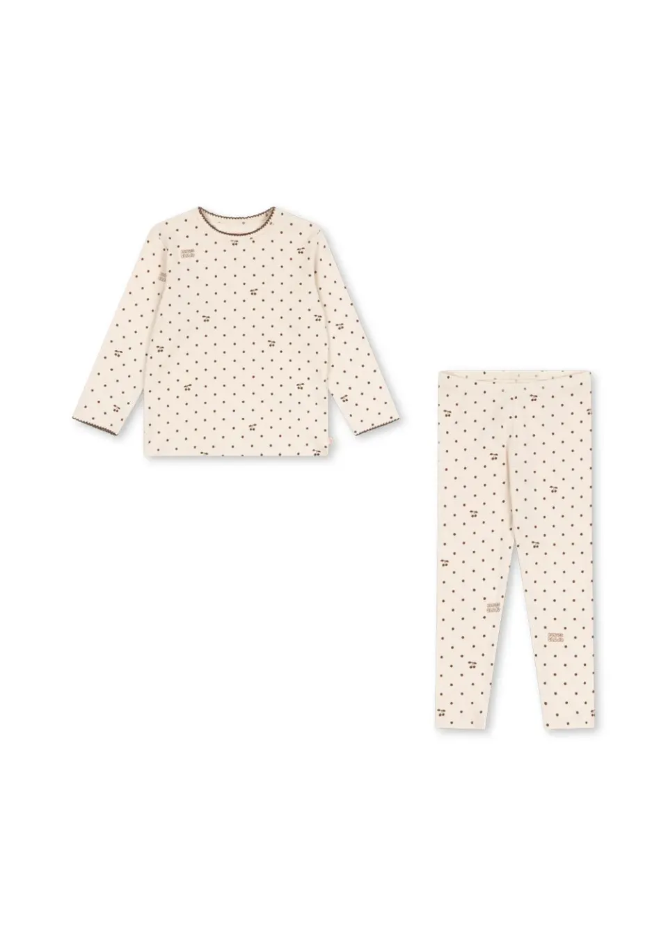 Konges Sløjd Colito Set setje cherry bronze dot ribkatoen