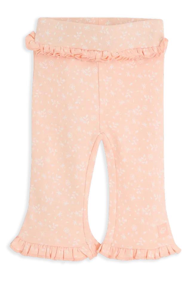 4President Yfke Pink babybroek flared bloemen katoen