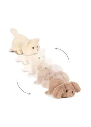 Konges Sløjd Flip teddy knuffel beige omkeerbaar