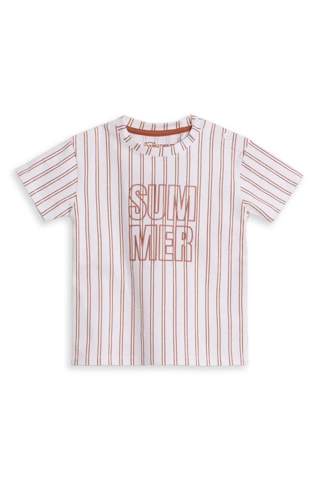 4President Chase T-shirt wit strepen zomer