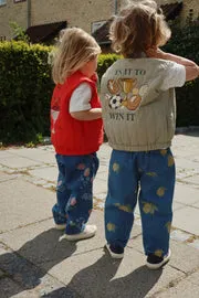 Konges Sløjd Juno bodywarmer fiery red winddicht kids