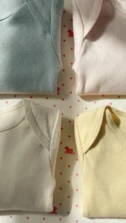 Konges Sløjd Perla romper 2-pack banana crepe biokatoen