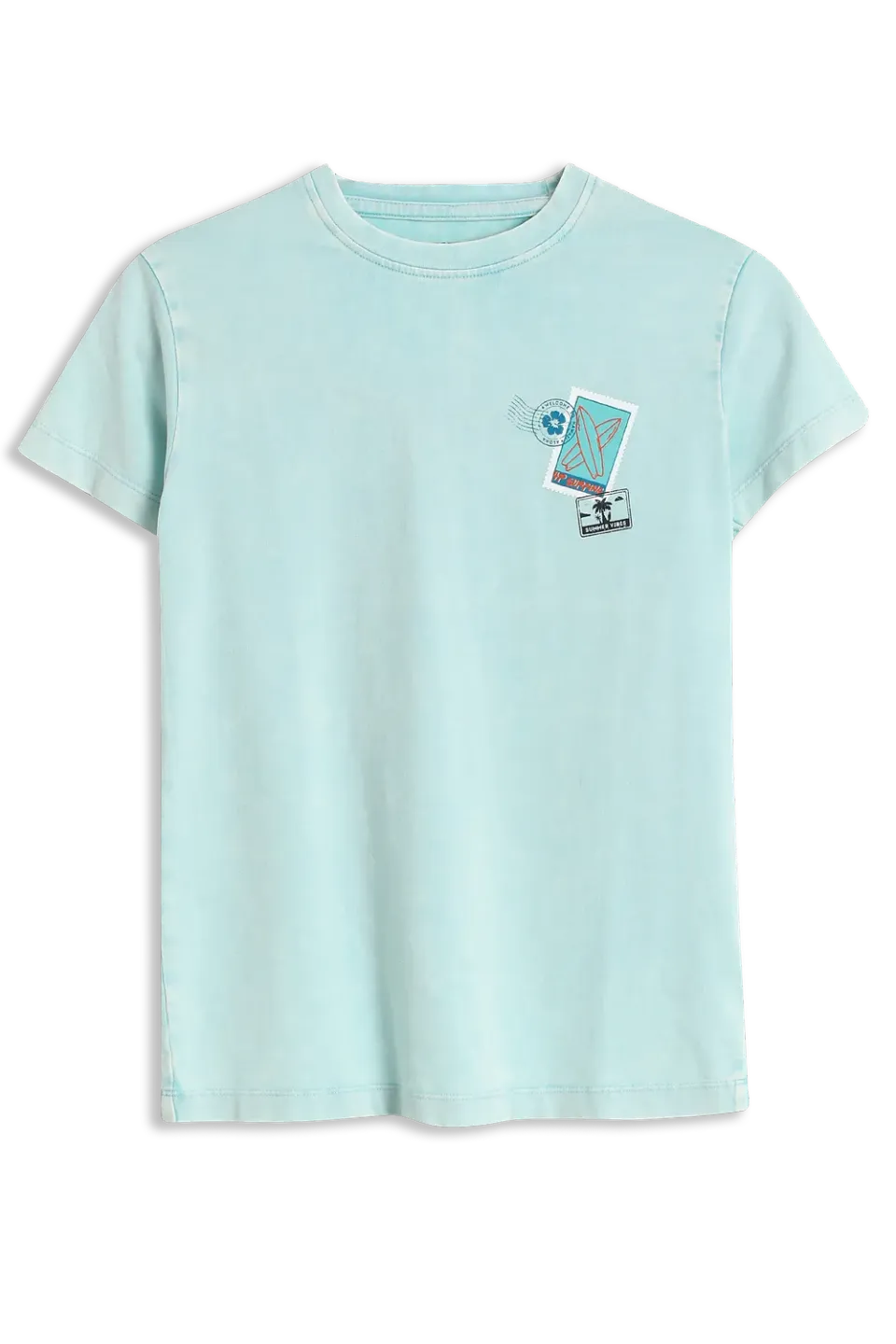 4PRESIDENT Ottis T-shirt light blue katoen