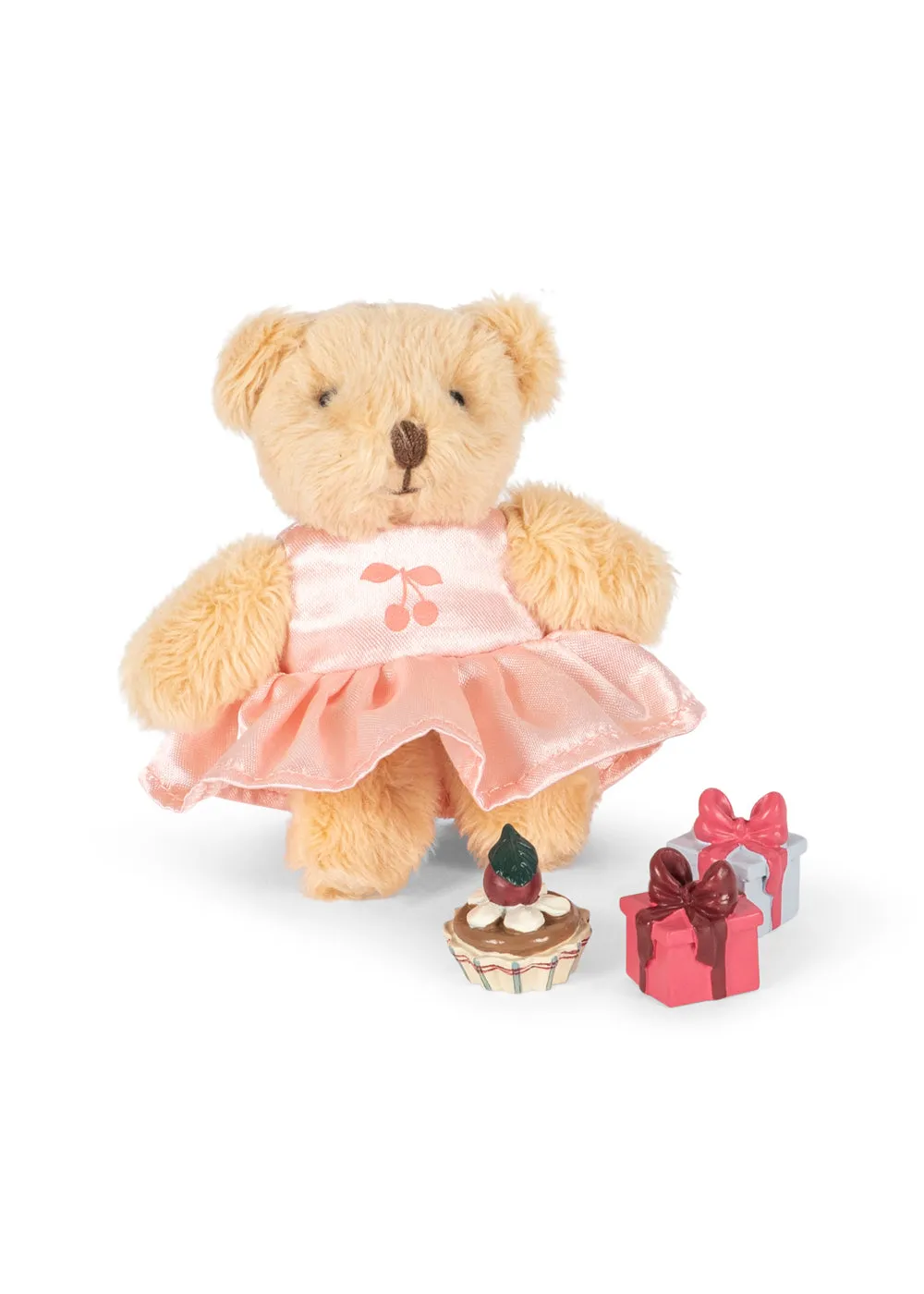 Konges Sløjd Tiny Teddy Verjaardag Cherry met Huisje