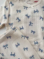 Konges Sløjd Minnie jurk bow bleu biokatoen