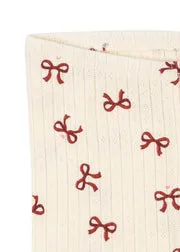 Konges Sløjd Minnie broek bow rouge biokatoen