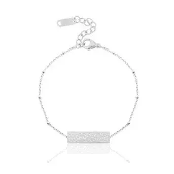 Soda Fashion Leopard Bar armband zilver