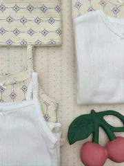 Konges Sløjd Minnie T-shirt muro blu pointelle biokatoen