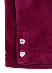 Konges Sløjd Barbara fluwelen broek sangria