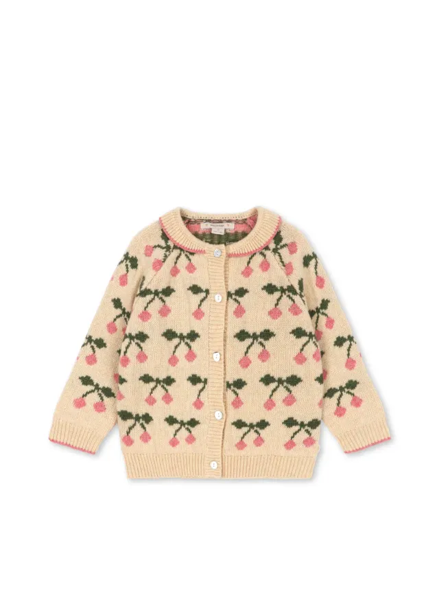 Konges Sløjd Belou Kraag Cardigan cherry wolmix