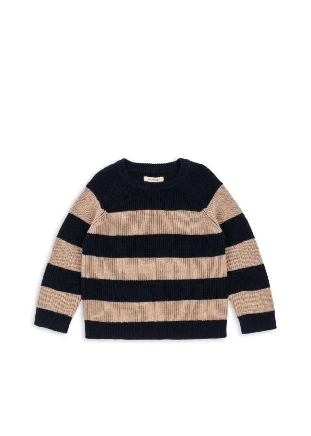 Konges Sløjd Vitum Trui Blue Stripe merinowol
