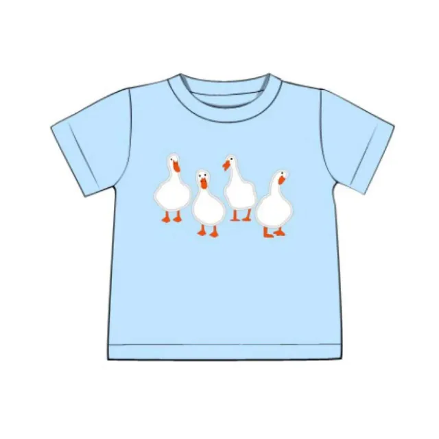 Busy Bee Smocks Critter Geese shirt 7 French knot