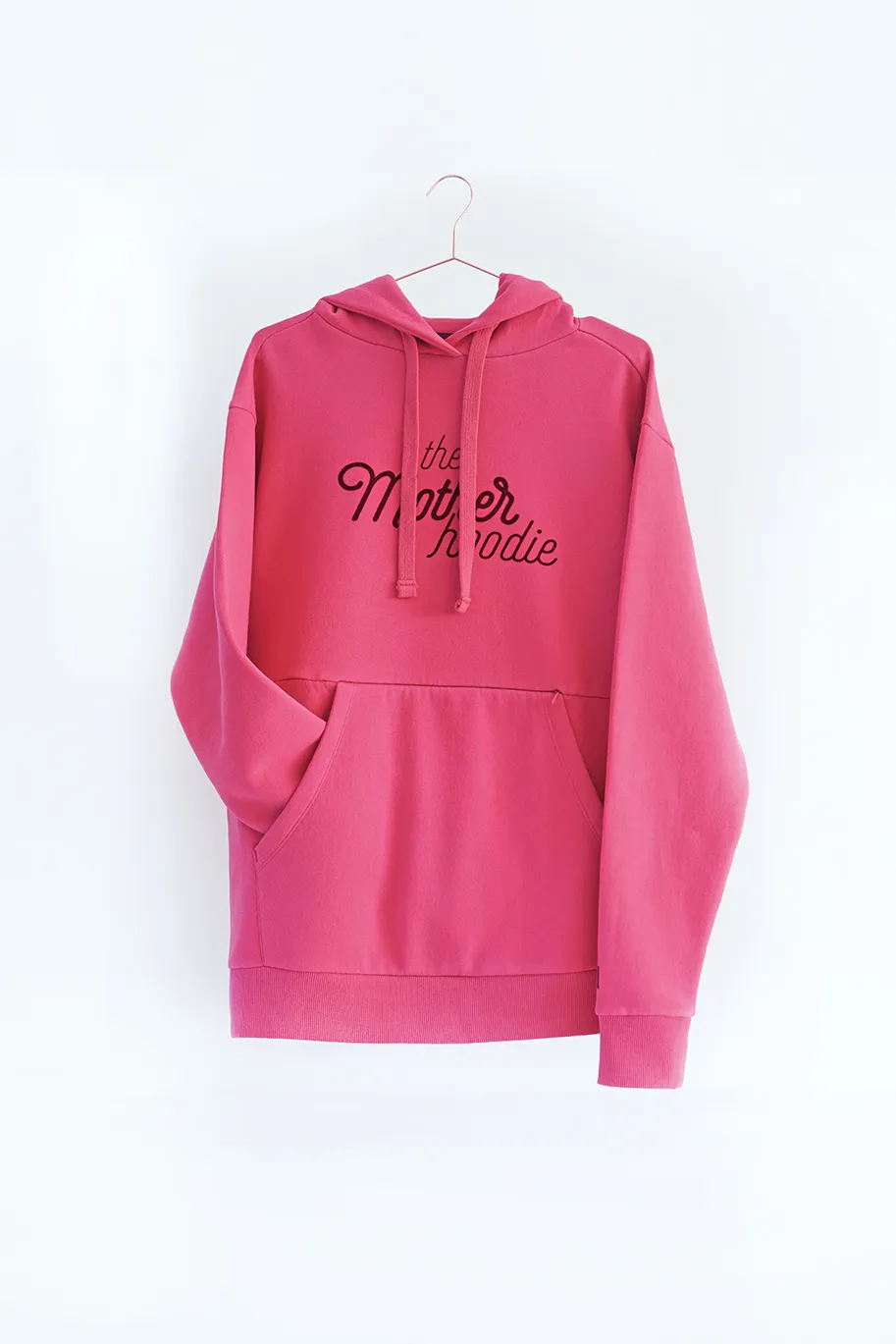 The Mompany Motherhoodie hoodie fuchsia bio
