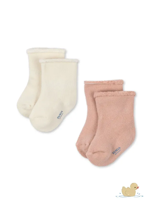 Konges Sløjd Vicino sokken cameo rose 2-pack badstof