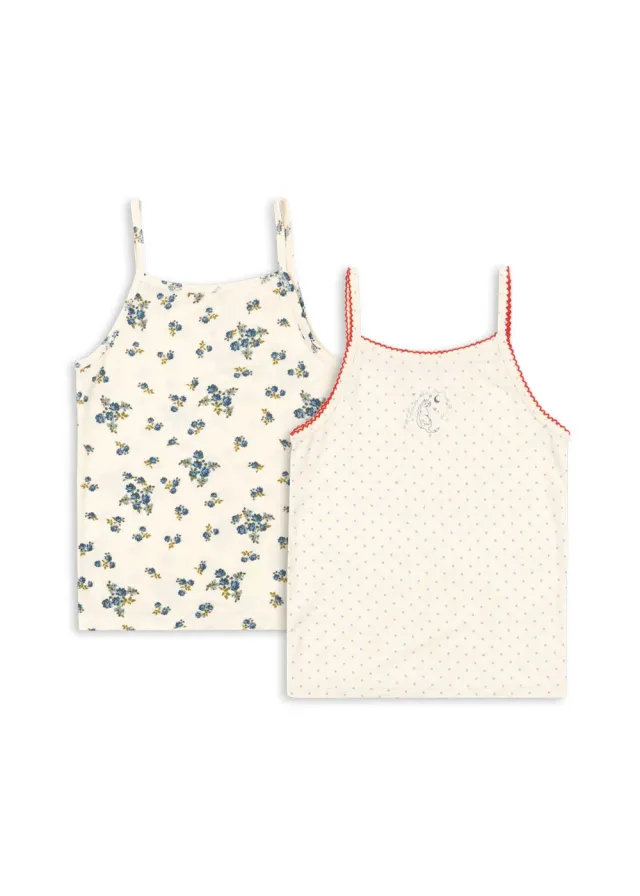 Konges Sløjd Mimmi topjes 2-pack modal blauw