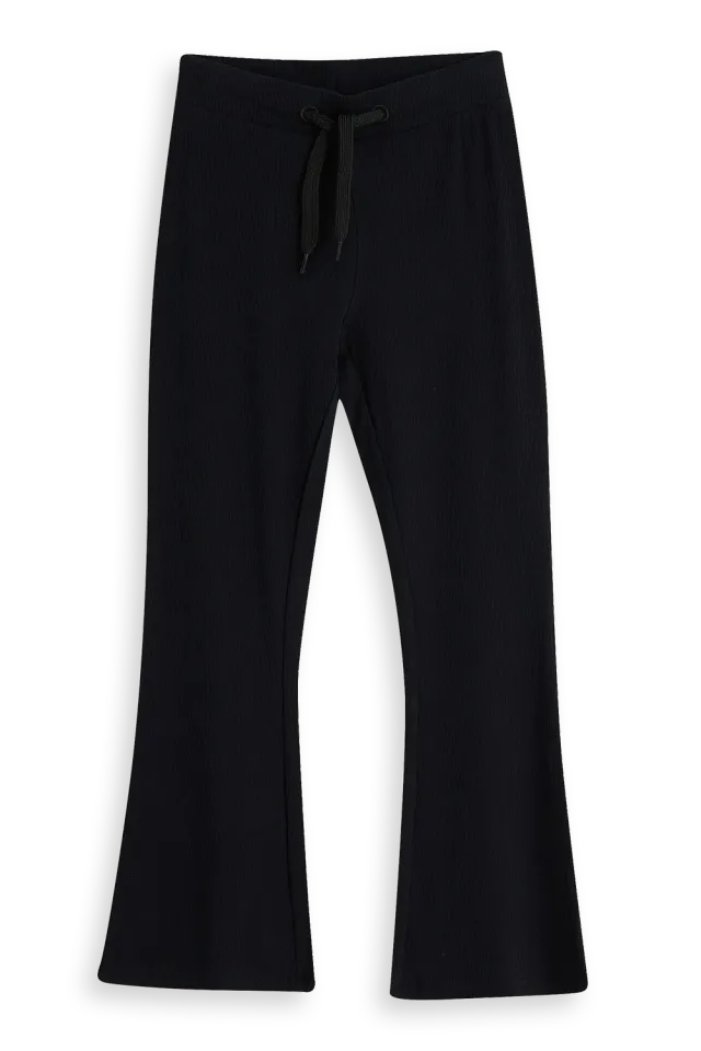 4President Alma Black meisjes broek bootcut rib