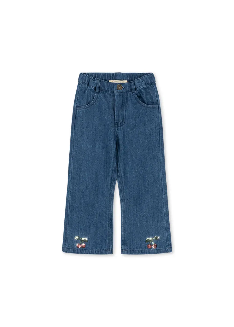 Konges Sløjd Elba flare jeans spijkerbroek denim blue katoen