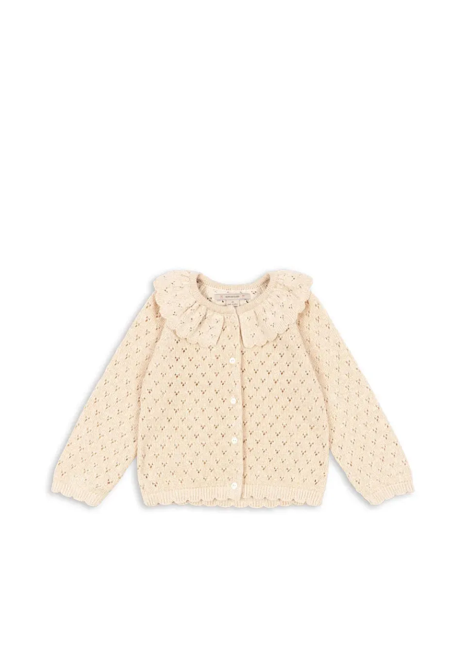 Konges Sløjd Holiday gebreid vest buttercream ajour